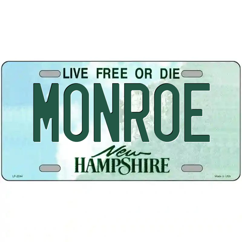 Monroe New Hampshire Metal Sign