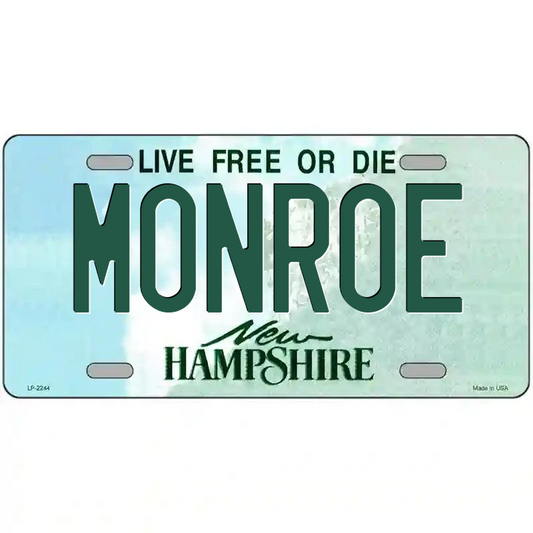 Monroe New Hampshire Metal Sign