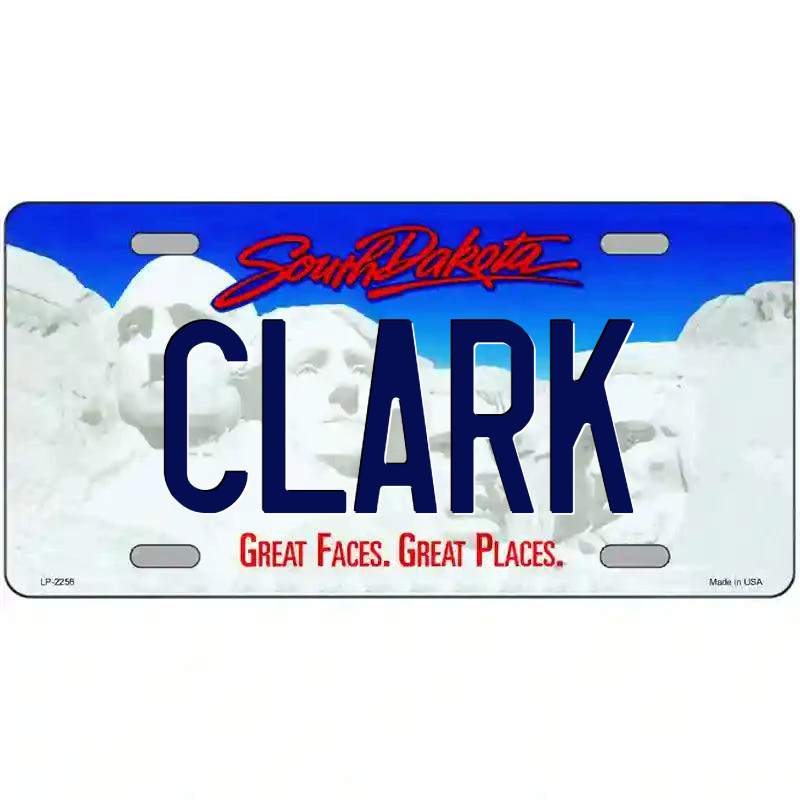Clark South Dakota Metal Sign