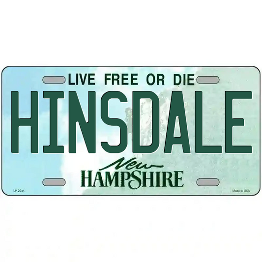 Hinsdale New Hampshire Metal Sign