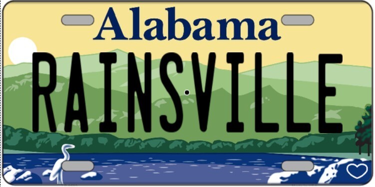 Rainsville Alabama Metal Sign