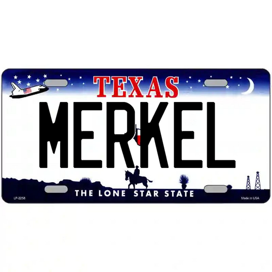 Merkel Texas Metal Sign