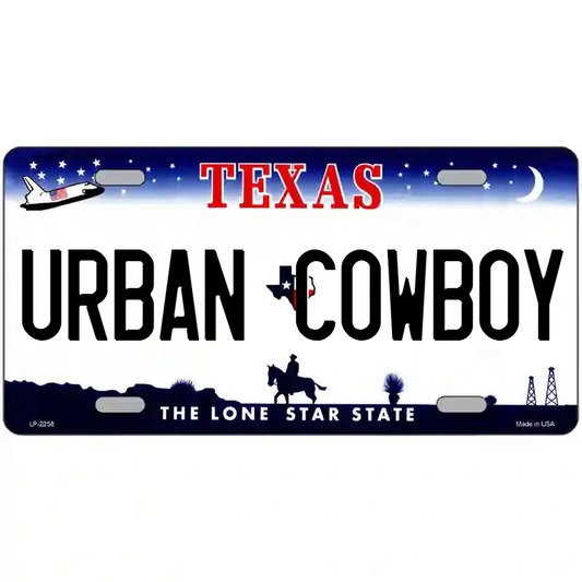 Urban Cowboy Texas Metal Sign