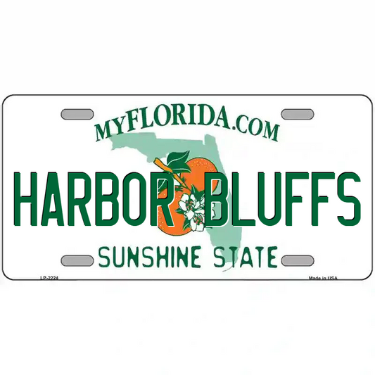 Harbor Cliffs Florida Metal Sign
