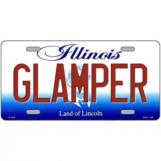 Glamper Illinois Metal Sign