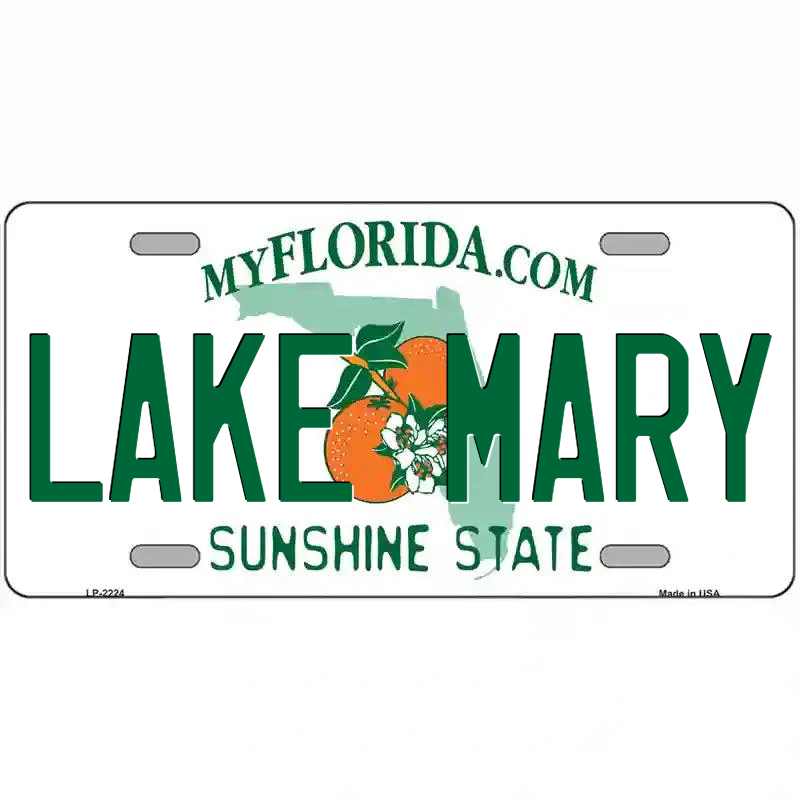 Lake Mary Florida Metal Sign