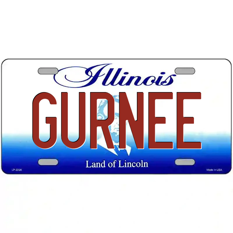 Gurnee Illinois Metal Sign