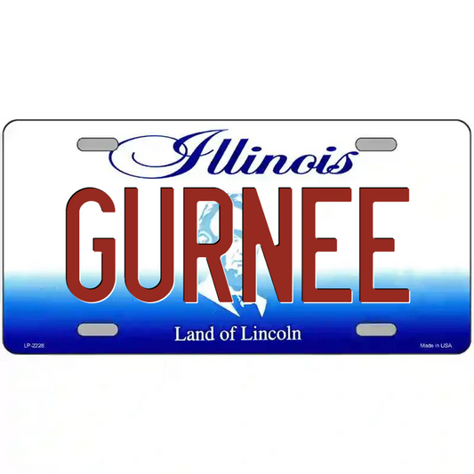 Gurnee Illinois Metal Sign