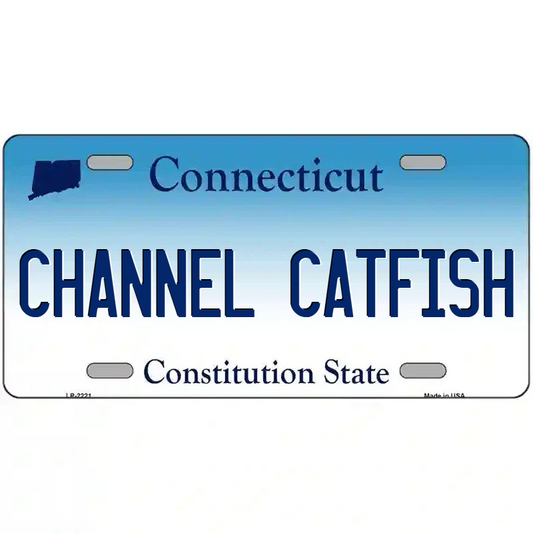 Channel Catfish Connecticut Metal Sign