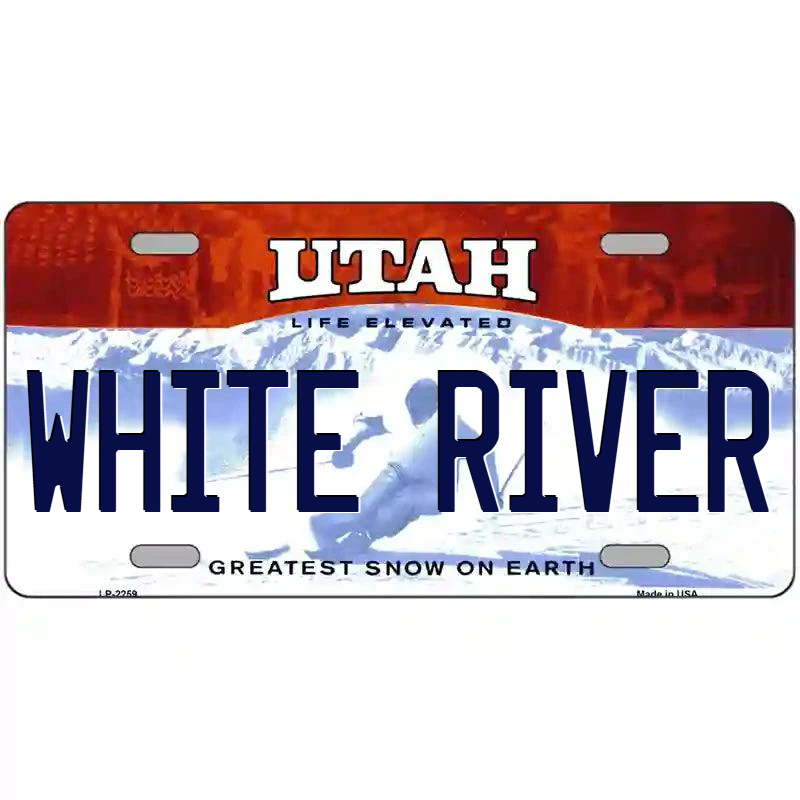 White River Utah Metal Sign