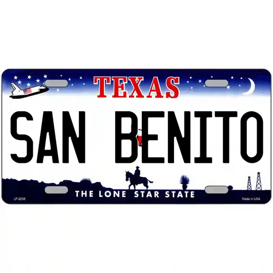 San Benito Texas Metal Sign