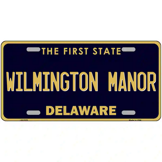 Wilmington Manor Delaware Metal Sign