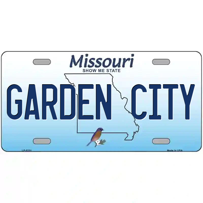 Garden City Missouri Metal Sign