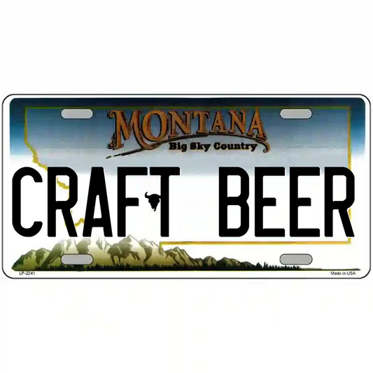 Craft Beer Montana Metal Sign