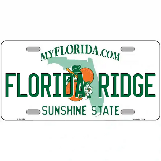 Florida Ridge Florida Metal Sign