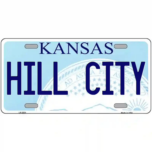 Hill City Kansas Metal Sign