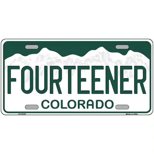 Fourteener Colorado Metal Sign