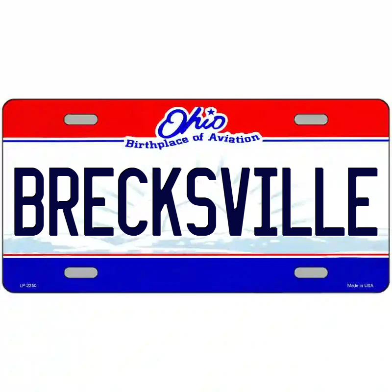 Brecksville Ohio Metal Sign