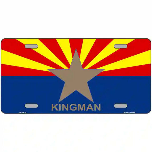 Kingman Arizona Flag Metal Sign