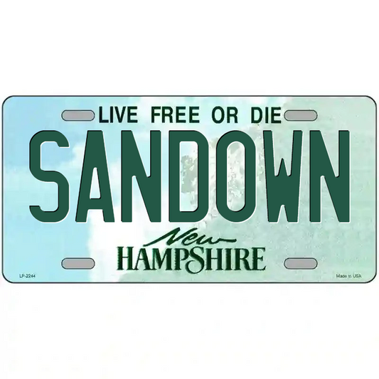 Sandown New Hampshire Metal Sign