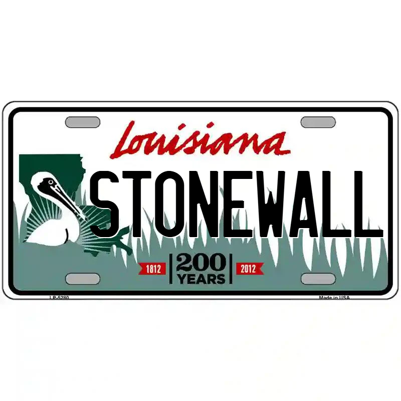 Stonewall Louisiana Metal Sign