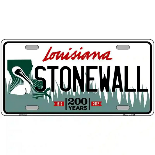 Stonewall Louisiana Metal Sign