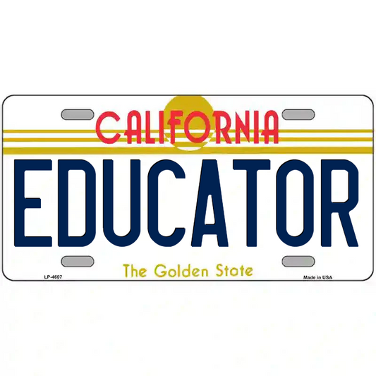 Educator California Metal Sign