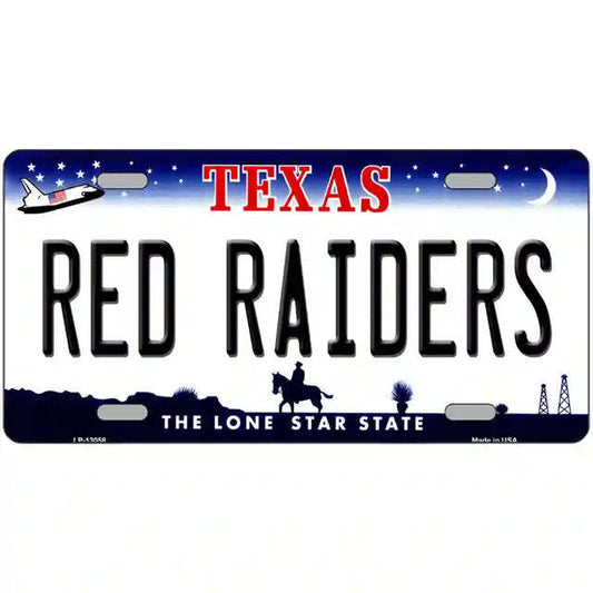 Red Raiders Texas Metal Sign