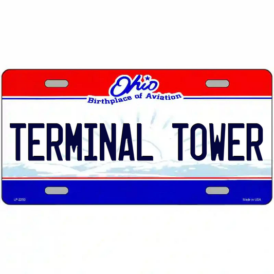 Terminal Tower Ohio Metal Sign