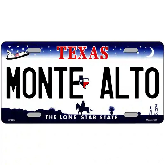Monte Alto Texas Metal Sign