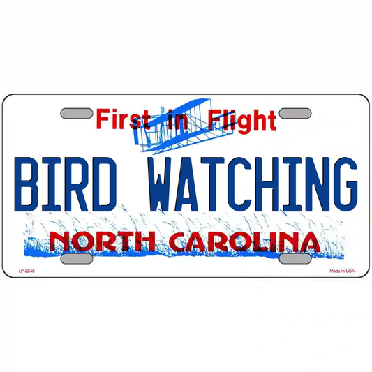 Bird Watching North Carolina Metal Sign