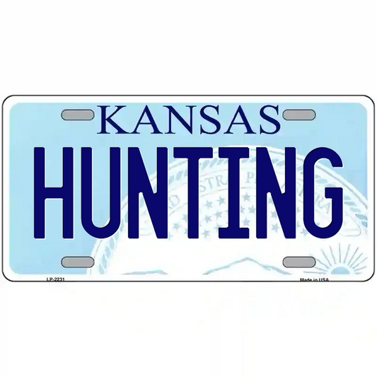 Hunting Kansas Metal Sign