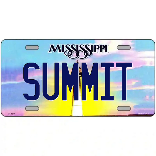 Summit Mississippi  Metal Sign