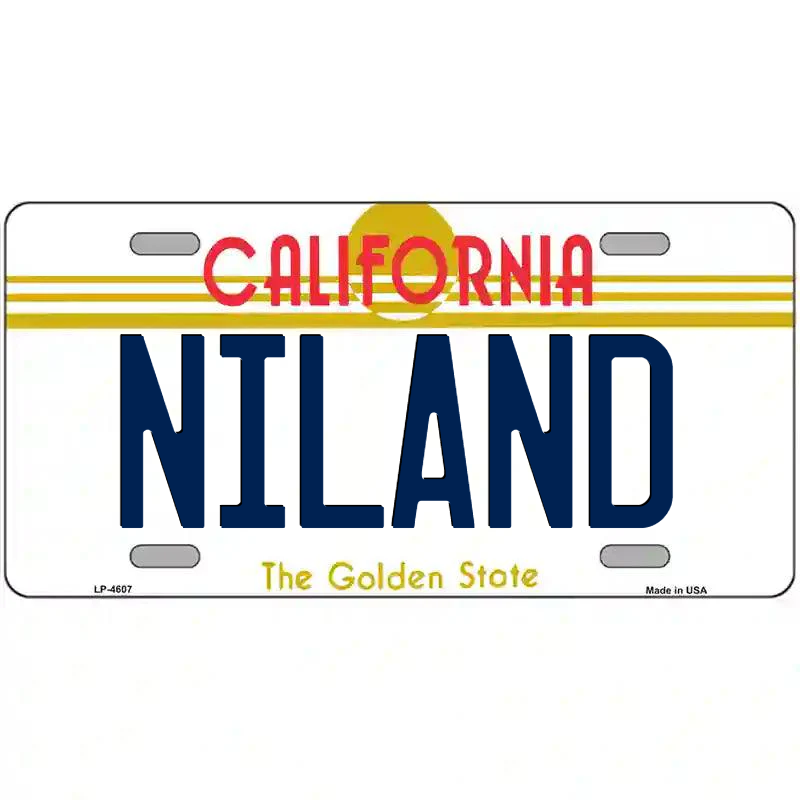 Niland California Metal Sign