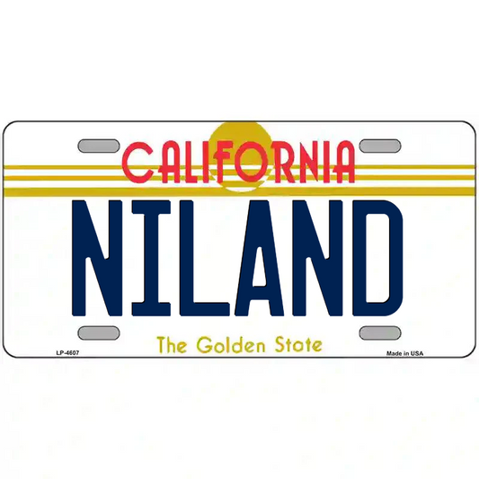 Niland California Metal Sign