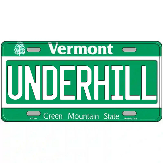 Underhill Vermont Metal Sign