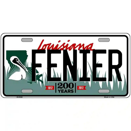 Fenier Louisiana Metal Sign