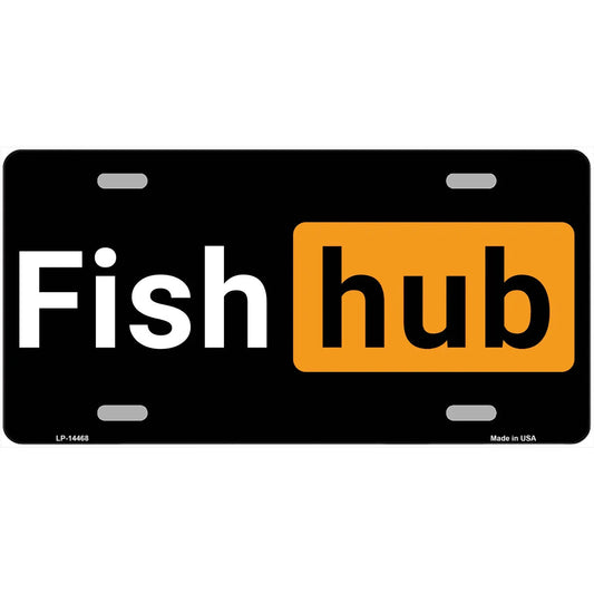 Fish hub Metal Sign