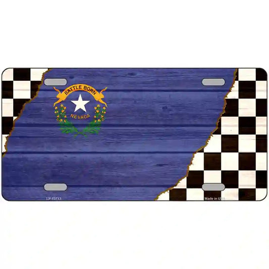 Nevada Racing Flag Novelty Metal sign