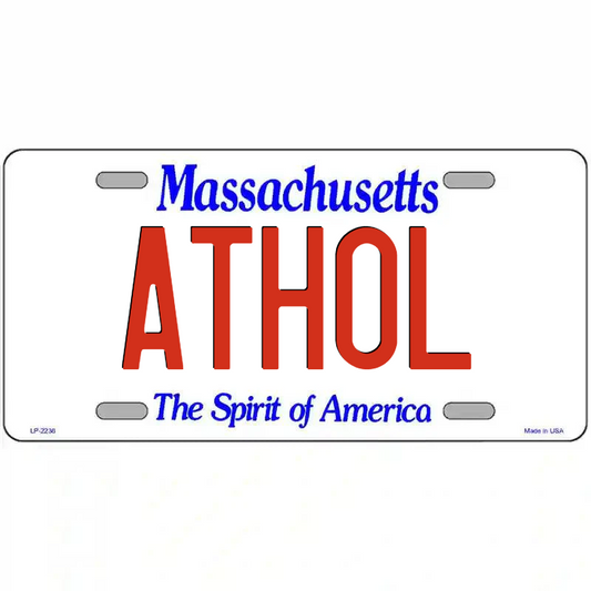 Athol Massachusetts Metal Sign