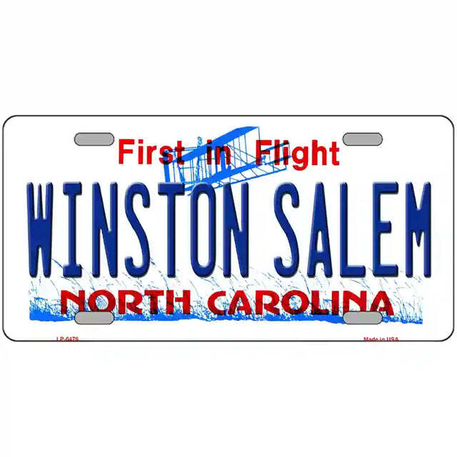 Winston Salem North Carolina Metal Sign
