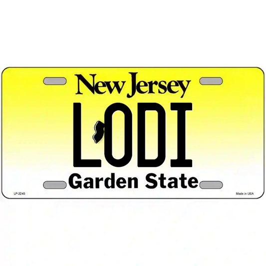 Lodi New Jersey Metal Sign