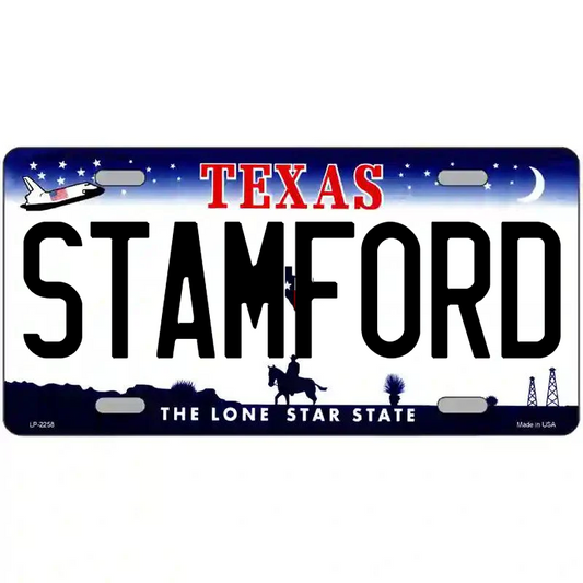 Stamford Texas Metal Sign