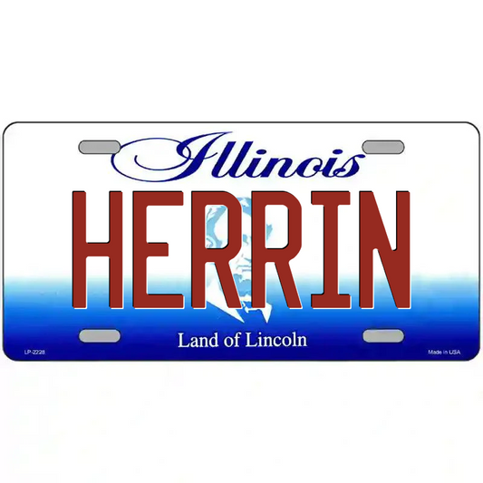 Herrin Illinois Metal Sign