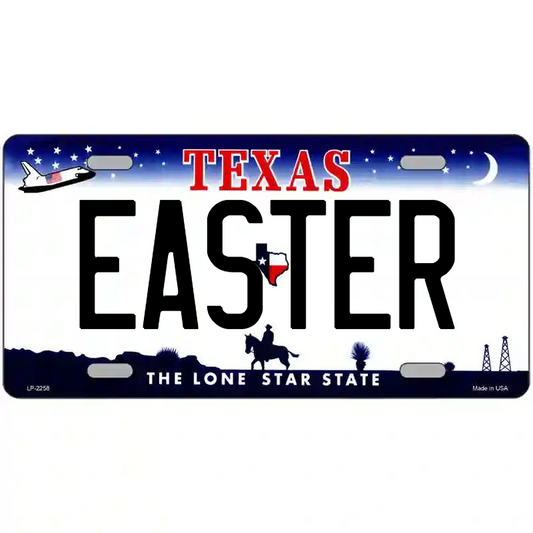 Easter Texas Metal Sign