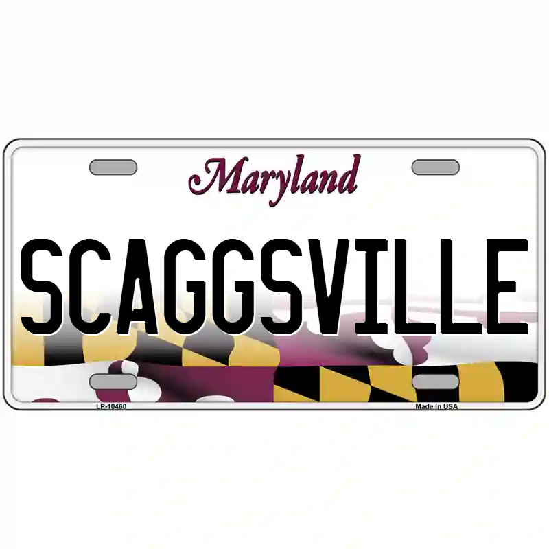 Scaggsville Maryland Metal Sign