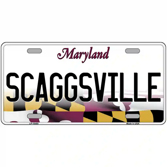 Scaggsville Maryland Metal Sign