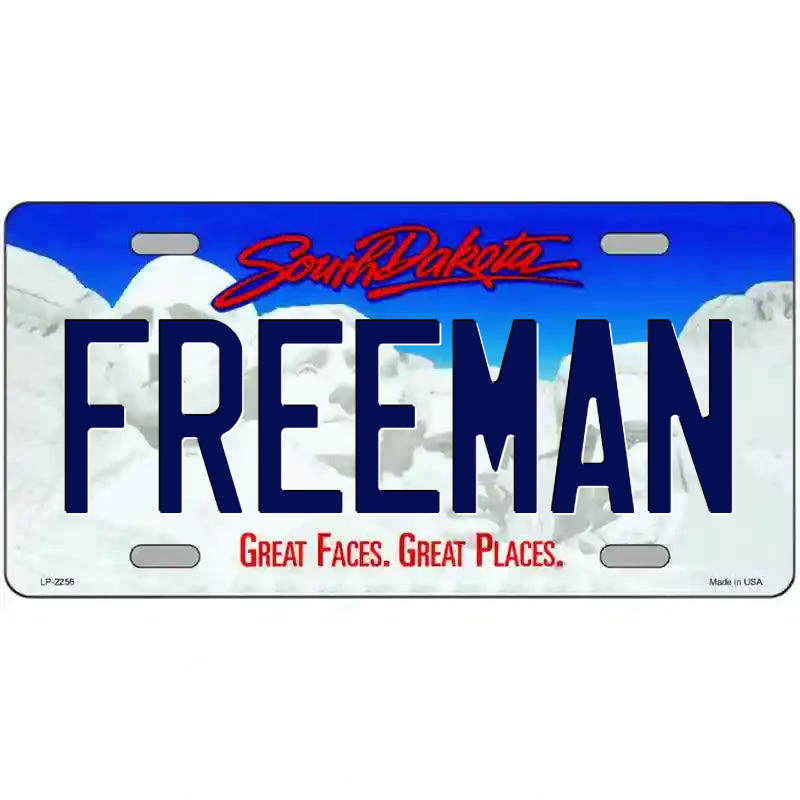 Freeman South Dakota Metal Sign