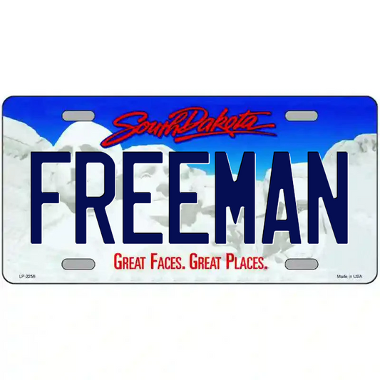 Freeman South Dakota Metal Sign