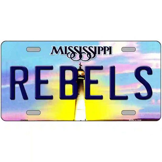 Rebels Mississippi Metal Sign